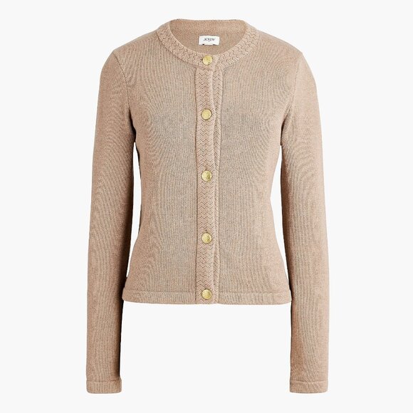 NWT J.Crew Factory Cotton Cardigan Sweater Lady Jacket - Picture 1 of 7